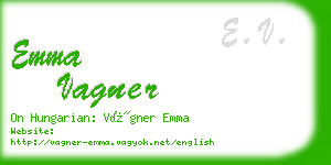 emma vagner business card